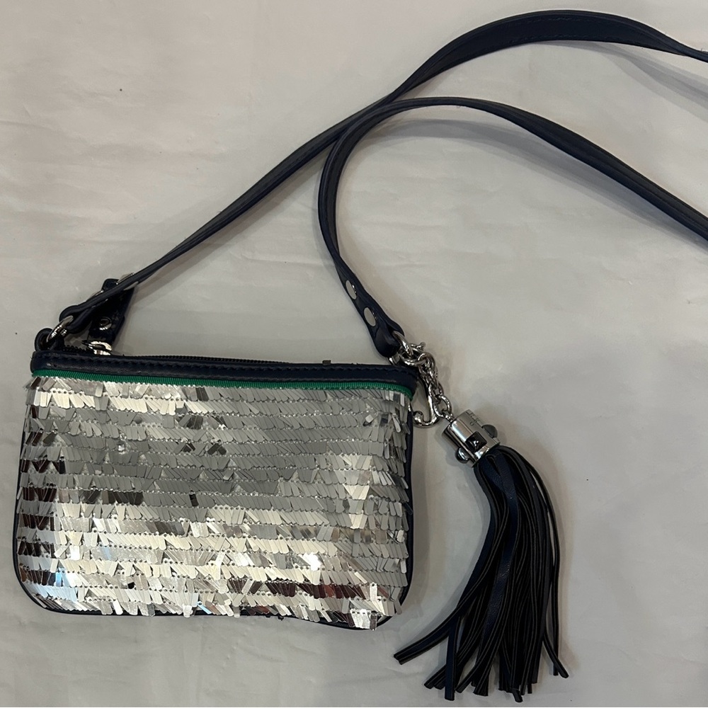 Juicy Couture Silver Sequin Kids Crossbody Bag